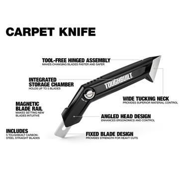 Toughbuilt Carpet Knife TB-H4-11-CK
