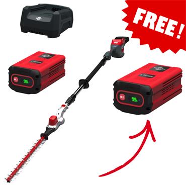 Cramer 82PHT32 82V Telescopic Pole Hedge Trimmer Articulated Head (1x5Ah)