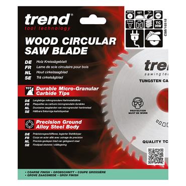 Trend Craft saw blade 165mm x 18 teeth x 30mm CSB/16518