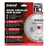 Trend Craft saw blade 184mm x 24 teeth x 16 thin CSB/18424TA