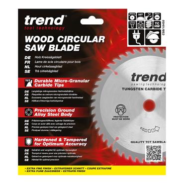 Trend Craft saw blade 184mm x 58 teeth x 30mm CSB/18458