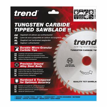 Trend Craft saw blade 215mm x 24 teeth x 30mm CSB/21524