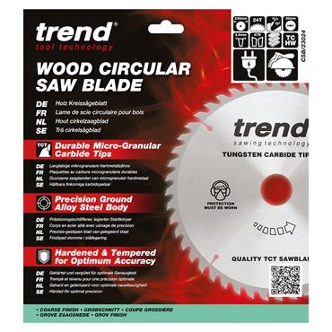 Trend Craft saw blade 230mm x 24 teeth x 30mm CSB/23024