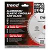 Trend Craft saw blade 165mm x 48 teeth x 20 aluminium and plastic CSB/AP16548