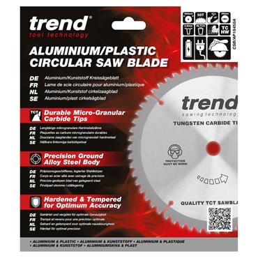 Trend Craft saw blade 184mm x 58 teeth x 30 aluminium and plastic CSB/AP18458A