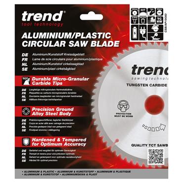 Trend Craft saw blade 190mm x 60 teeth x 30 aluminium and plastic CSB/AP19060