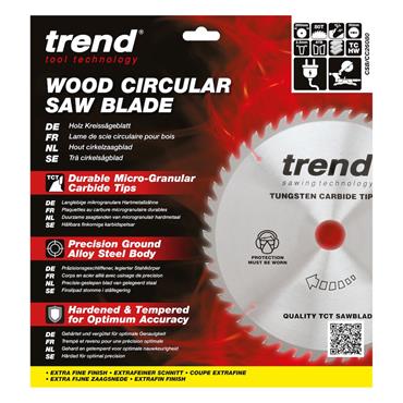 Trend Craft saw blade crosscut 260mm x 80 teeth x 30mm CSB/CC26080
