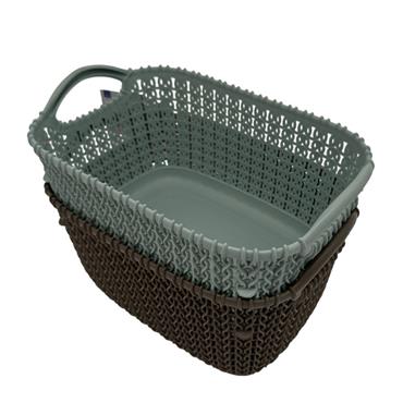Curver Knit Basket (Misty Blue) 25082