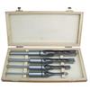 Charnwood MCCSET4 4 Piece Hobby Chisel Set in wooden case. 1/4", 3/8", 1/2", 5/8"