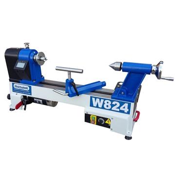 Charnwood W824 Midi lathe, electronic variable speed, 12" x 14", cast iron bed