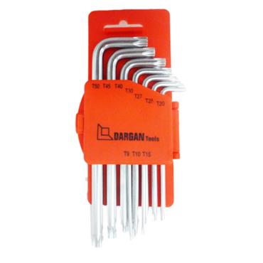 Dargan 9pce T9-T50 Torque Allen Key Set