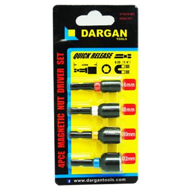 Dargan Magnetic Nut Driver 4pce Bit Set
