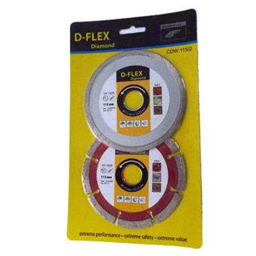 Dargan 2 Piece D-Flex 115mm Diamond Blade Set