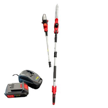 Dargan 18V Cordless Pole Chainsaw & Headge Trimmer 2 in 1 (1x2Ah)