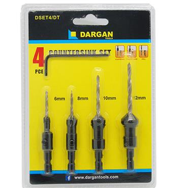 Dargan 4pce Counter Sink Bit Set