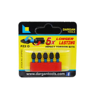 Dargan 5pce Posi 2 Torsion Bits