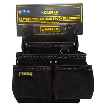 Dargan Leather Nail &Tool Pouch Double