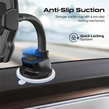 Promate Anti-Slip Secure Gooseneck Smartphone Mount
