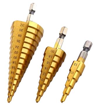 Pro User 3 Piece Step Drill Bit Set 4-32mm DB152