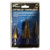 3 Piece Step Drill Bit Set 4-32mm