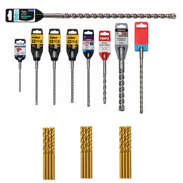 Assortment of 25+ Drill Bits