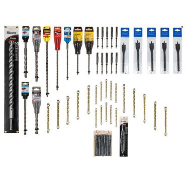 Assortment of 50+ Drill Bits