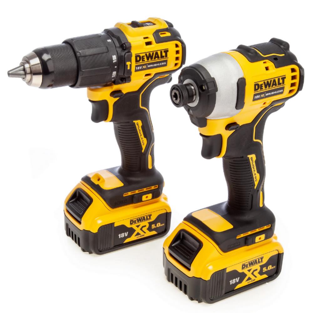 Dewalt DCK2062P2T 18V XR Combi Drill and Impact Driver Kit (2x5Ah