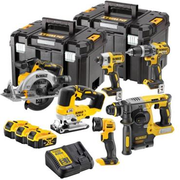 DeWalt DCK690P3T 18V XR Brushless Cordless Kit, 6 Piece (3x5Ah)