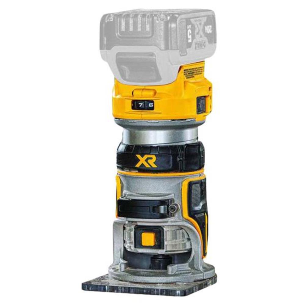 Dewalt DCW604NT 18V XR Brushless 1/4" Router with Base (Bare Unit ...