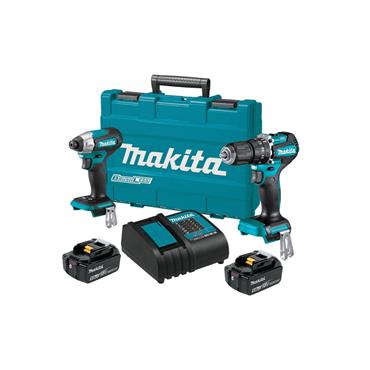 Makita DLX2414ST 18v DHP487 Combi Drill & DTD157 Impact Driver Twinpack Kit (2x5Ah)