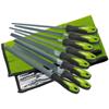 Draper 8 Piece Green Soft Grip Engineers File And Rasp Set 04461