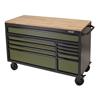 Draper BUNKER Workbench 10 Drawer Roller Tool Cabinet 56" Green (08236)