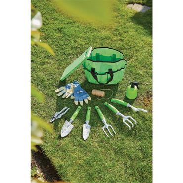Draper 11 Piece Floral Pattern Garden Tool Set 08999