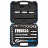 Draper 33 Piece Combined MM/AF Socket Set, 1/2" Sq. Dr.