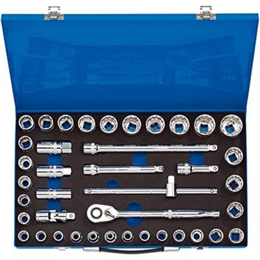 Draper 40 Piece 1/2'' Sq. Dr. Combined MM/AF Socket Set - 16478