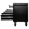 Draper BUNKER 10 Drawer W/Bench Roller Cabinet-Black S/Steel Worktop 56" (28077)