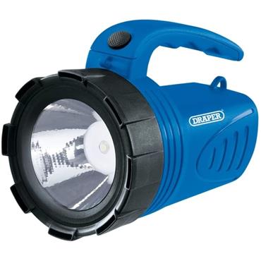 Draper 3W LED Rechargeable Spotlight Torch (Blue) 65985