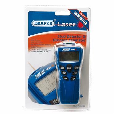 Draper Distance Measurer/Stud Detector with Laser Pointer 88988