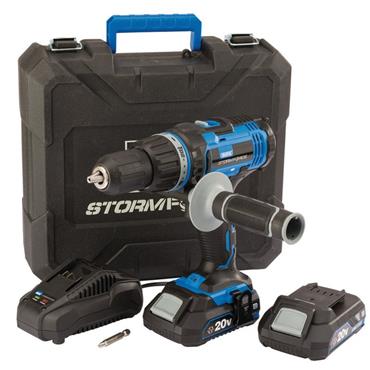 Draper Storm Force 20V Combi Drill 89523 (2x2Ah) (FREE Drill Bits)