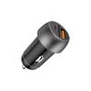 Promate 33W Ultra Fast Dual Port Car Charger 3.0 USB -C