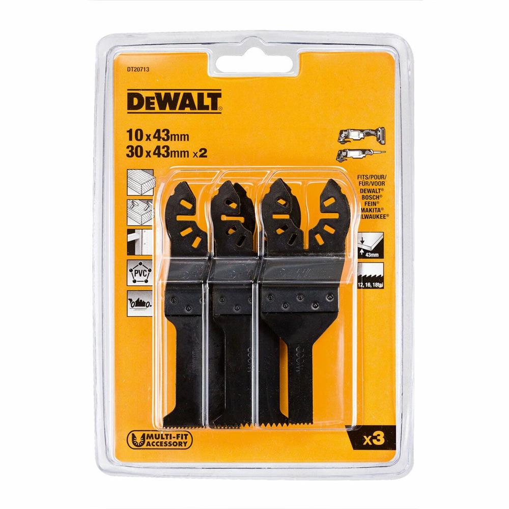 DeWalt DT20713 3 Pack MultiTool Blade Set Toolfix Dundalk Co
