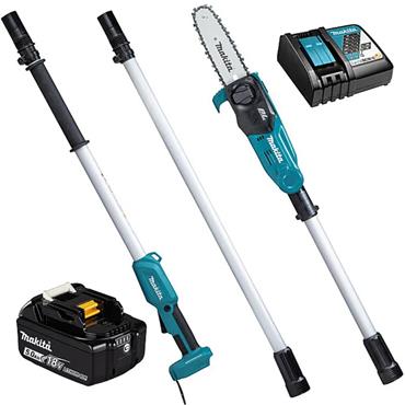 Makita DUA200RT 18V LXT Brushless 5' or 8'/8" Pole Chainsaw (1x5Ah)
