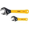 Dewalt DWHT75497 2pk Dip Grip Adjustable Wrench 6" and 10"