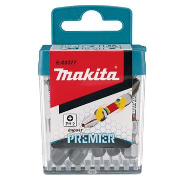 Makita E-03377 Impact Premier Bit Ph2-50mm 10Pc