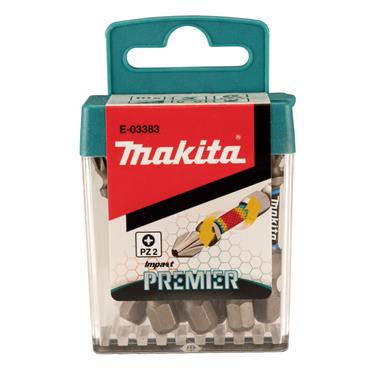 Makita E-03383 Impact Premier Bit Pz2-50mm 10Pc