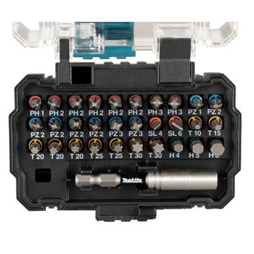 Makita E-13552 Impact Premier 31Pc Torsion Bit Set