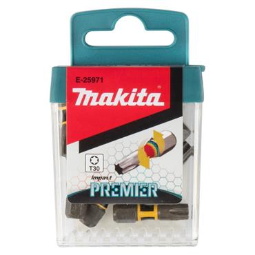 Makita E-25971 Impact Premier Torsion Bit Set T30-25mm 15Pc