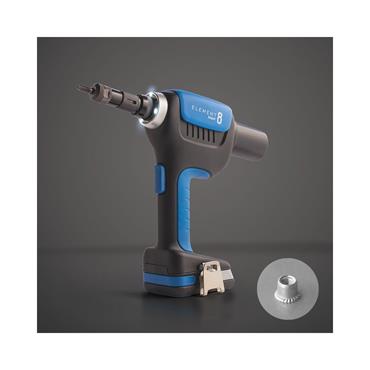 Scell-It Element-8 18V Battery crimper for nut inserts/blind nuts M3-M8 charger & (2 x 2Ah)