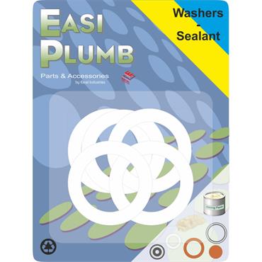 Easiplumb Pack  5, 3/4" PVC Washers
