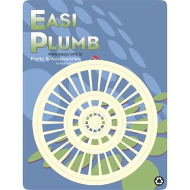 Easiplumb White Waste Outlet Grid/Hair Trap